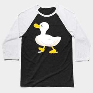 Cute duck roaming around doodle Baseball T-Shirt